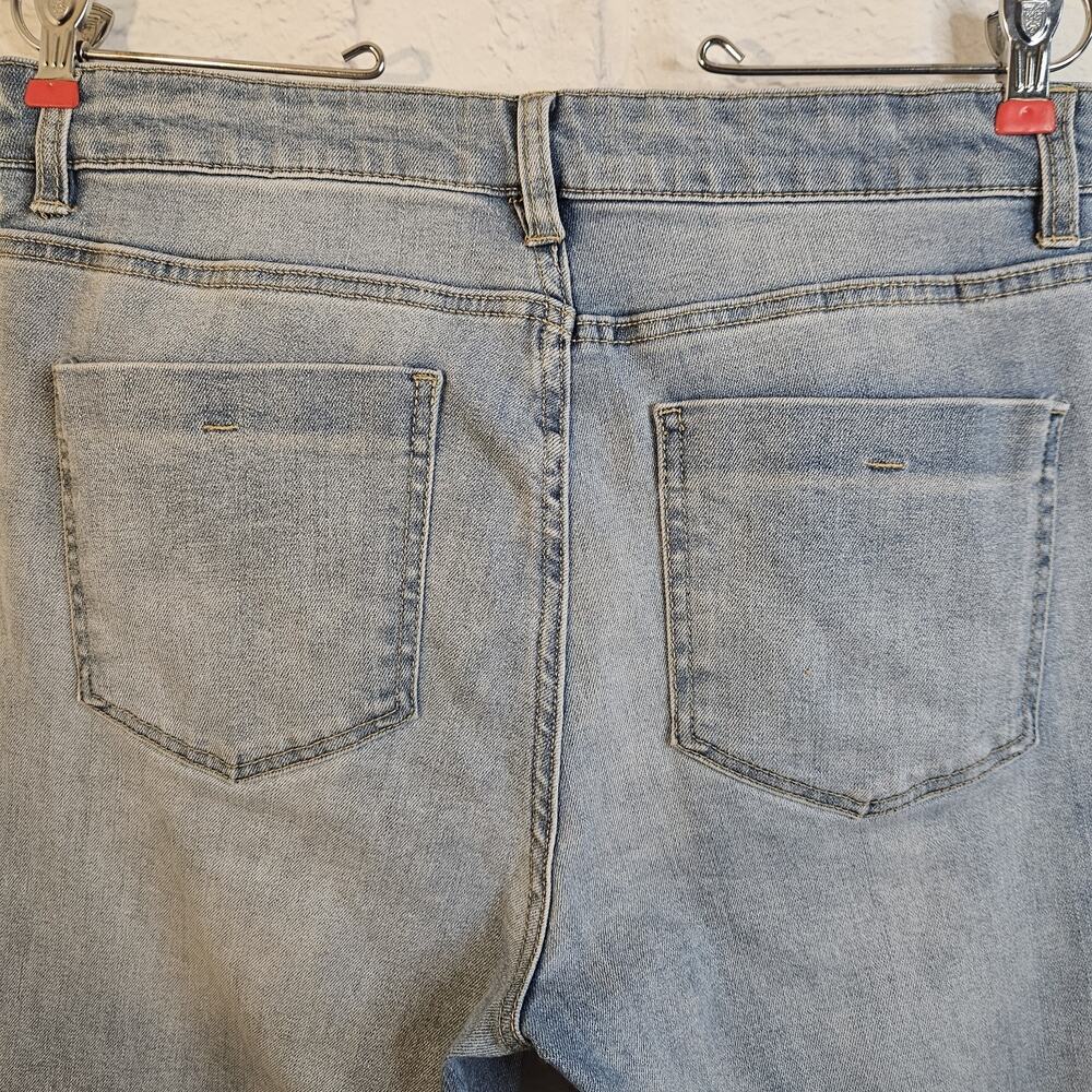 OAT Jeans Womens Size 10/30 Straight Leg High Rise Frayed Hem Denim - Picture 4 of 6